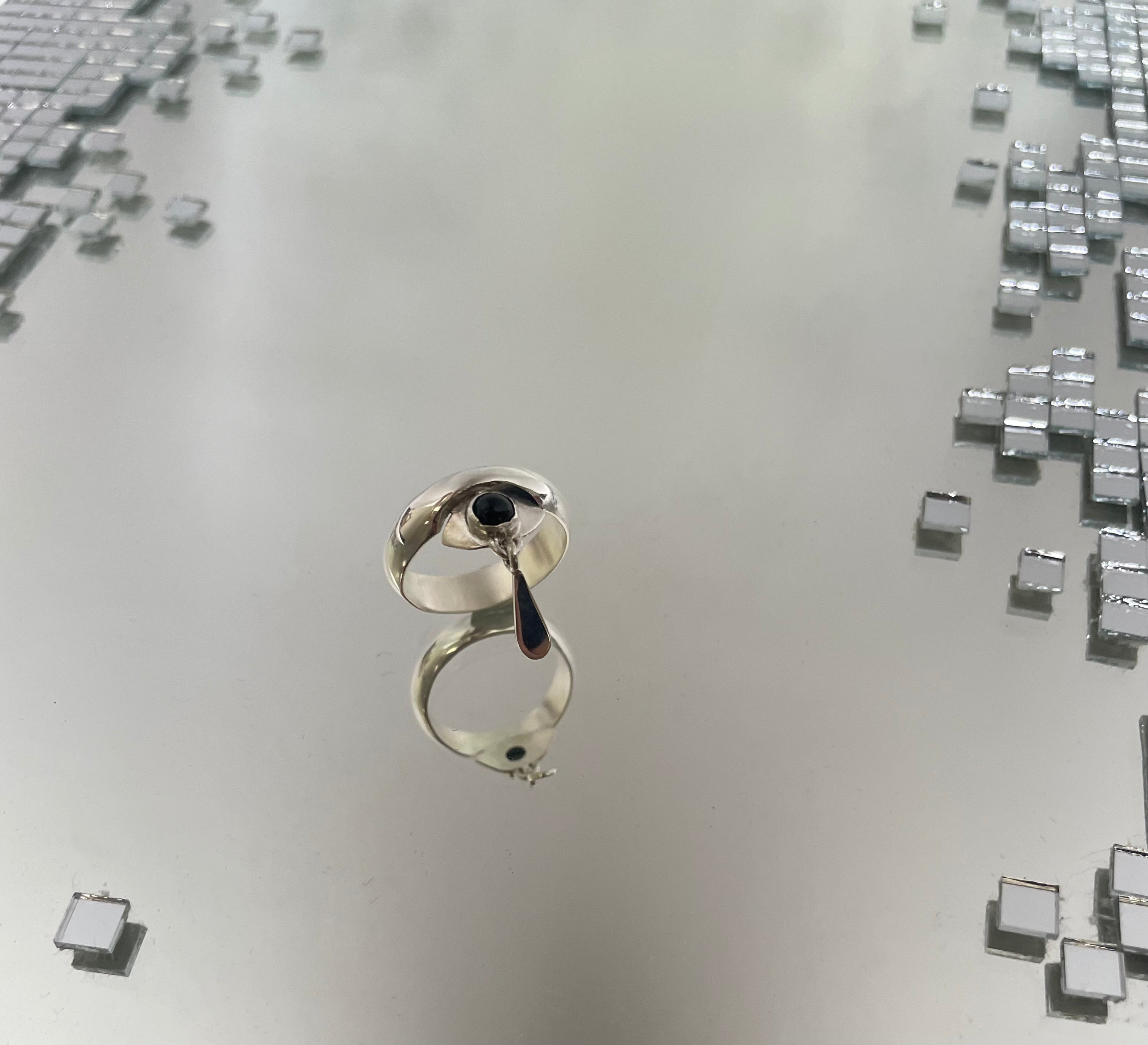 Bague Breloque Mélancolie Black Onyx