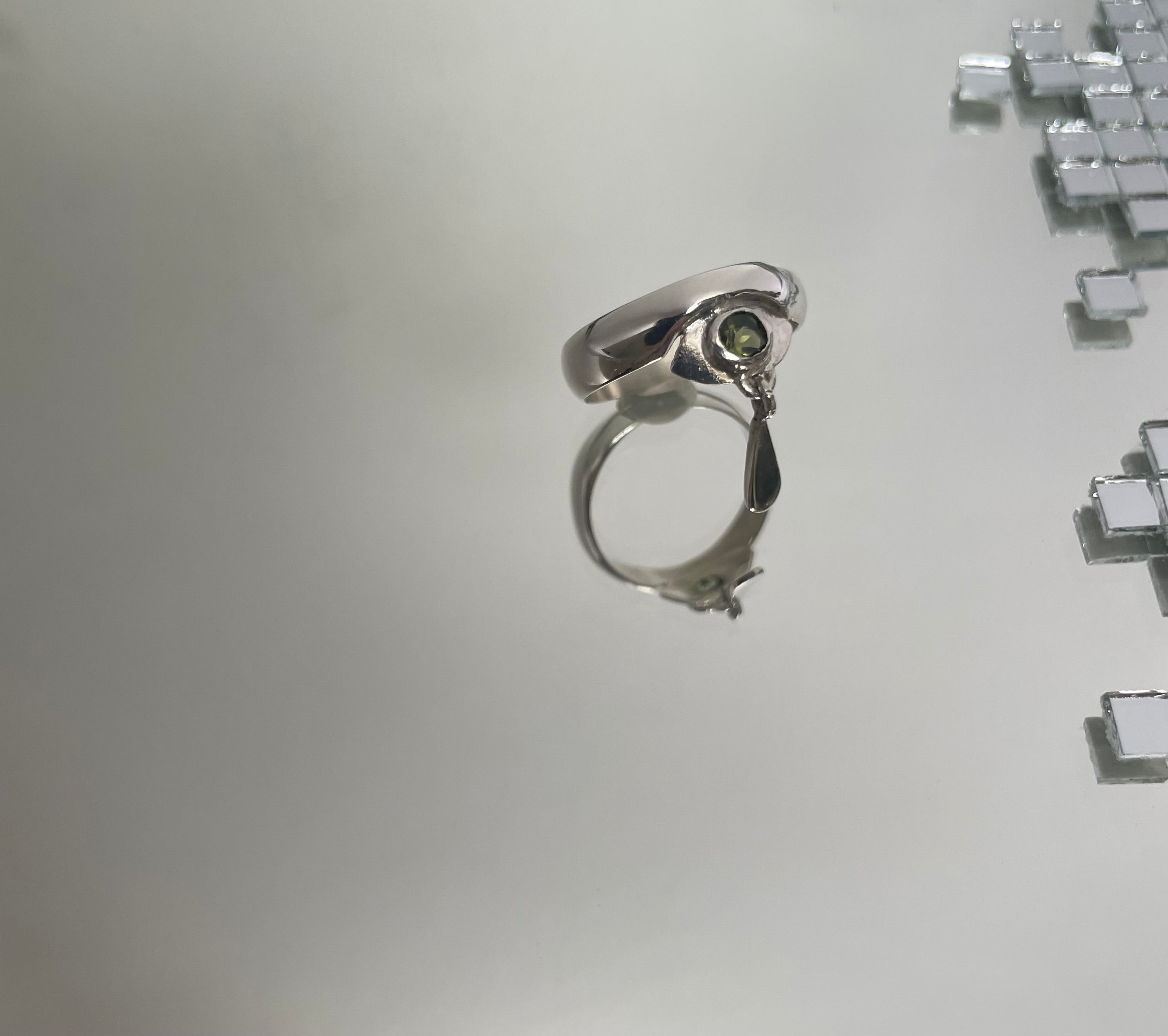 Bague Breloque Mélancolie Tourmaline