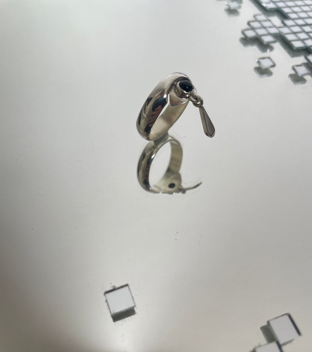 Bague Breloque Mélancolie Black Onyx