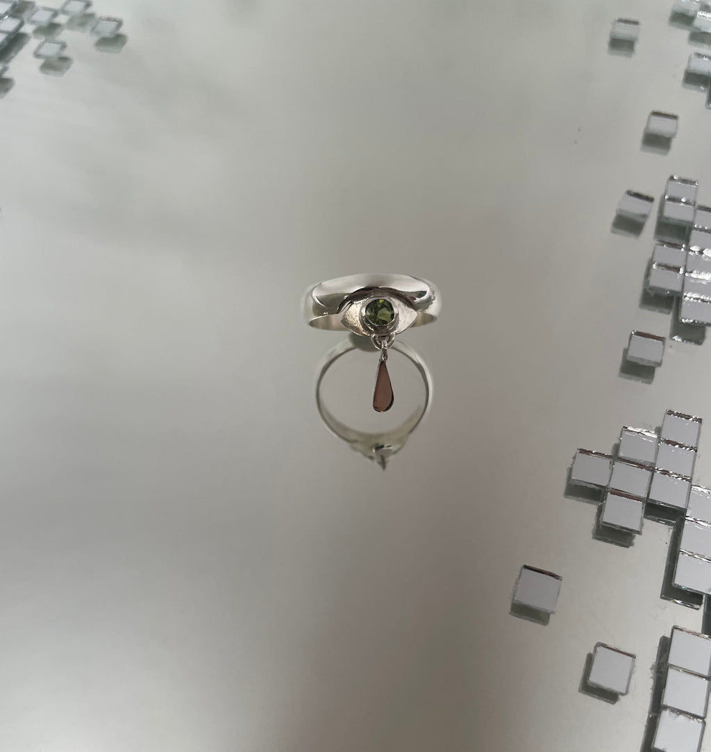 Bague Breloque Mélancolie Tourmaline