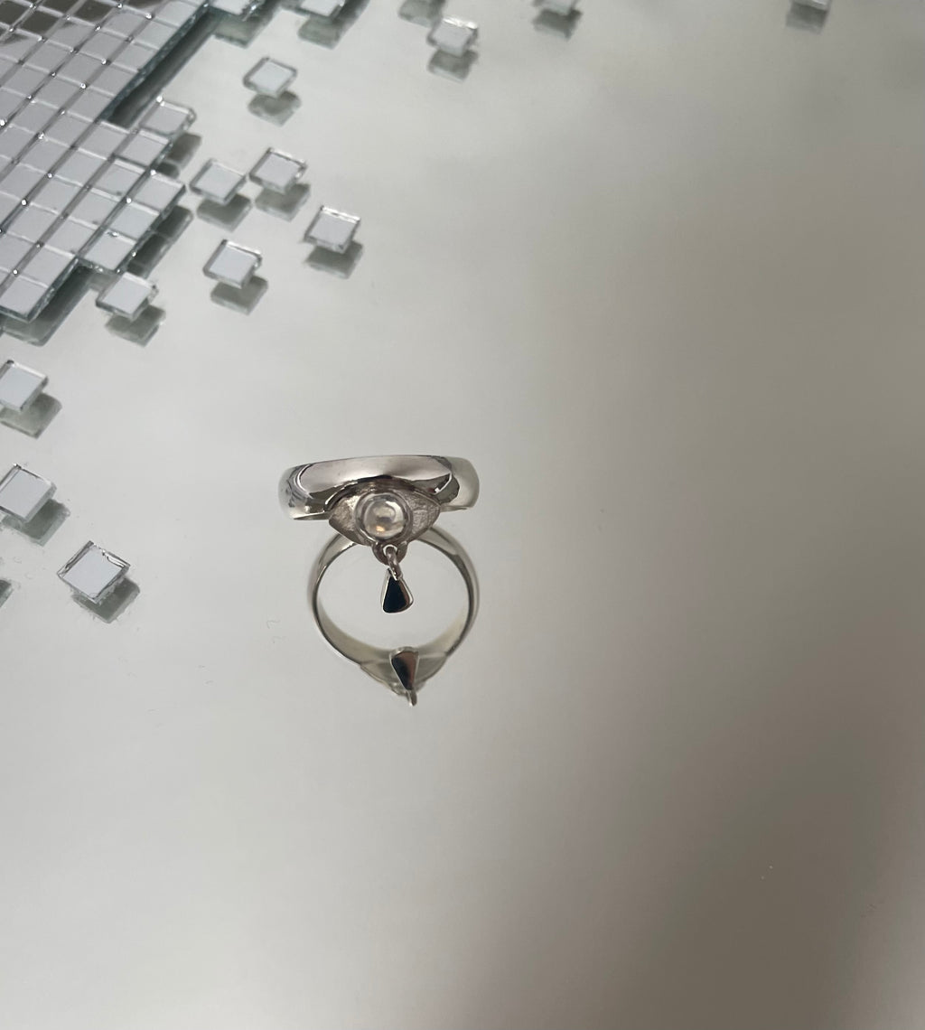 Bague Breloque Mélancolie Moonstone